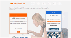 Desktop Screenshot of metrowimax.it